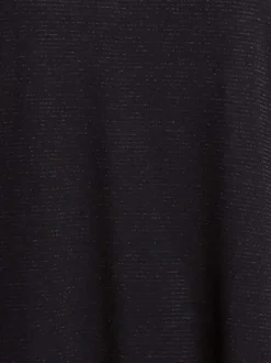 T-shirt noir uni avec une coupe droite un col rond et des manches courtes