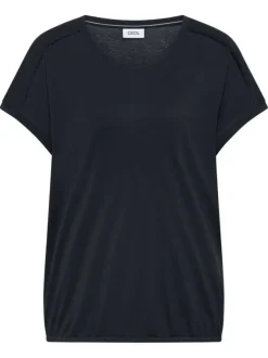T-shirt sapin uni avec coupe droite et des manches courtes élastiquées