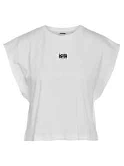 T-shirt Speedy S/S O-Neck Tee Jrs en coton blanc avec logo brodé et coupe ample