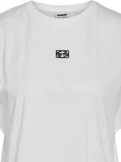 T-shirt Speedy S/S O-Neck Tee Jrs en coton blanc avec logo brodé et coupe ample