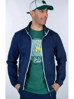 T-shirt vert fantaisie en coton col rond