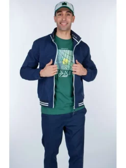T-shirt vert fantaisie en coton col rond