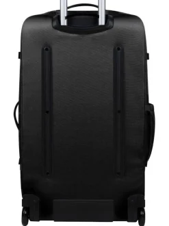 Valise souple Berlin large noire unie avec 2 roues et 1 serrure
