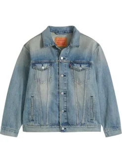 Veste en coton stone à coupe ajustée pourvu d'un col à revers