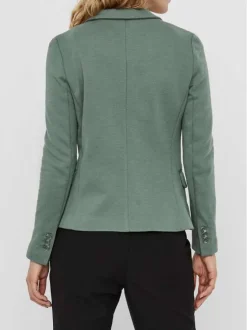 Veste kaki unie pour femme avec un bouton de fermeture à l'avant