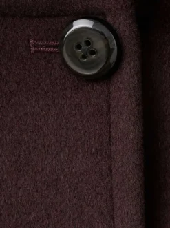 Veste violette unie avec une coupe oversize et un col à revers